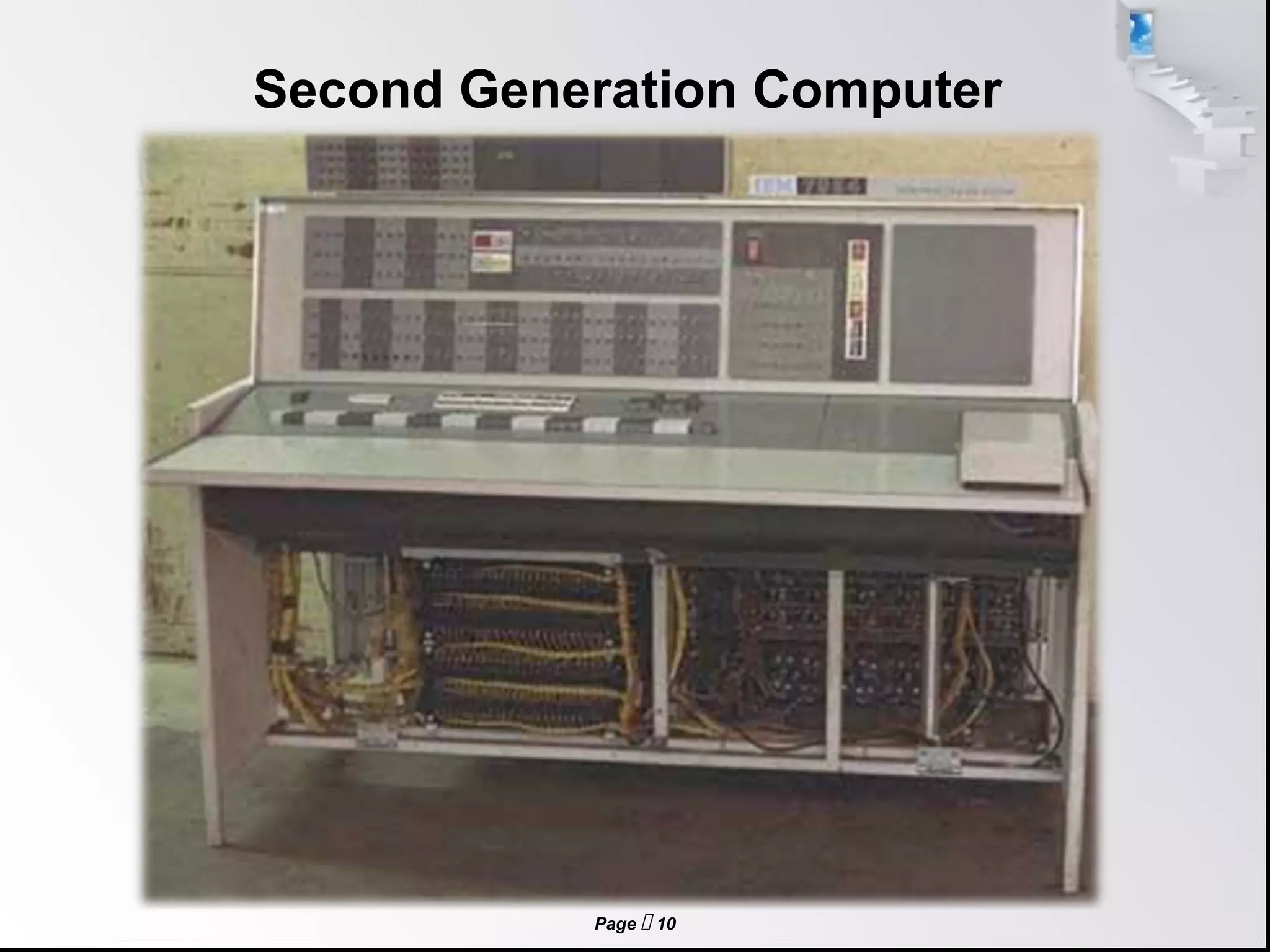 Page  10
Second Generation Computer
 