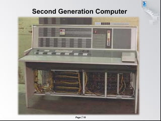 Page  10
Second Generation Computer
 