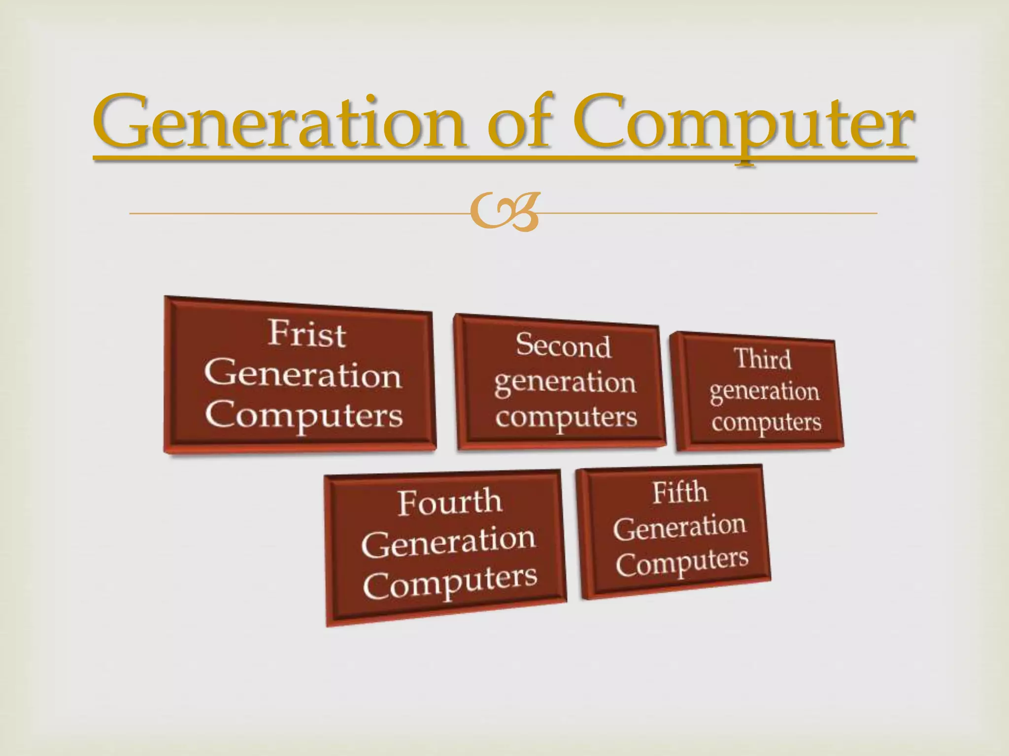 Computer generations powerpoint slide | PPTX | Desktops | Computing