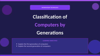 Comprehensive Overview of First and Second Generation Computers ...