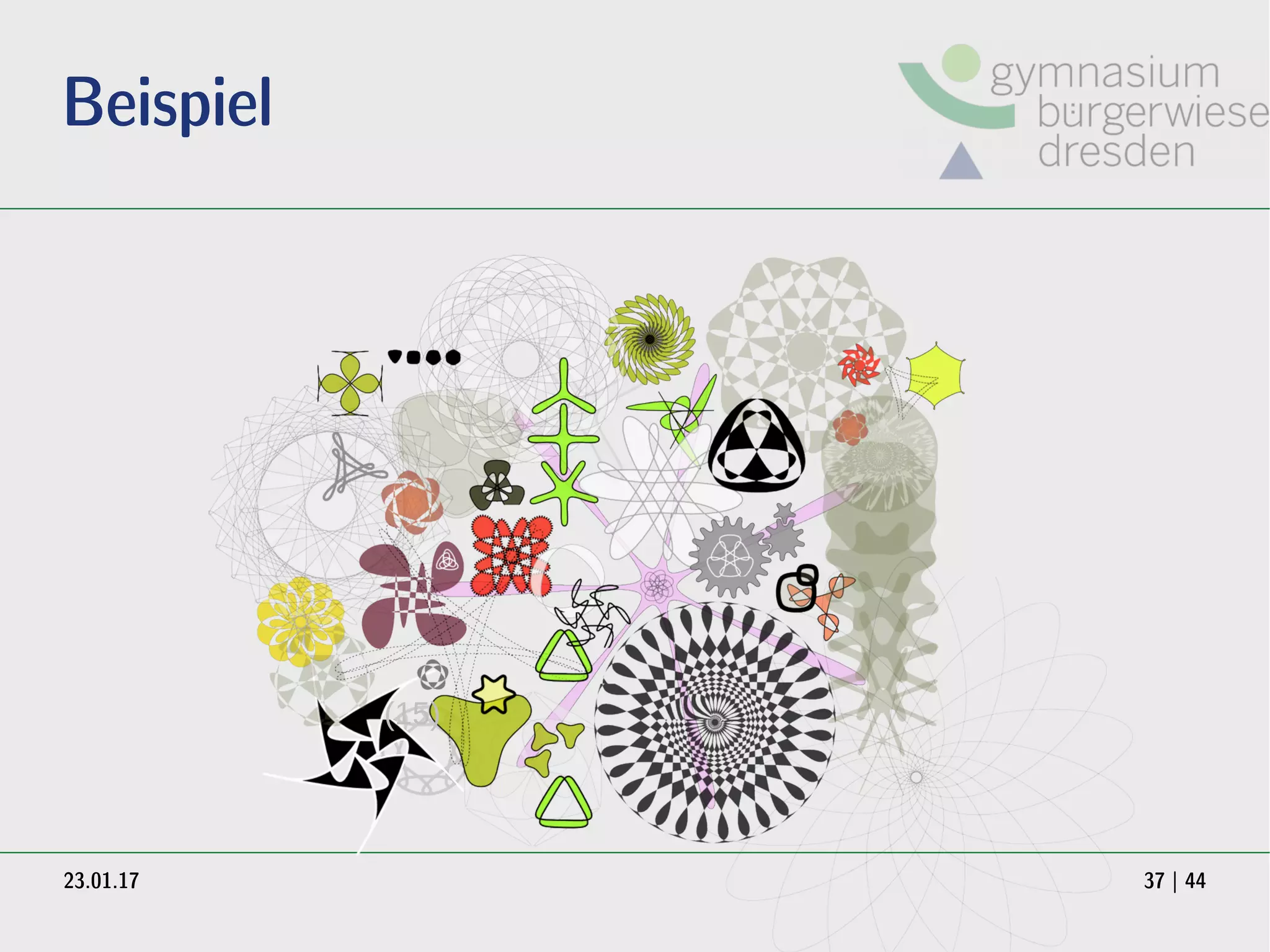 23.01.17 37 | 44
Beispiel
(15)
 