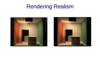 Rendering Realism
 