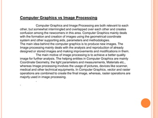 Computer graphics | PPT