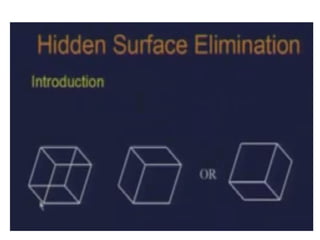 hidden surface elimination using z buffer algorithm | PPT