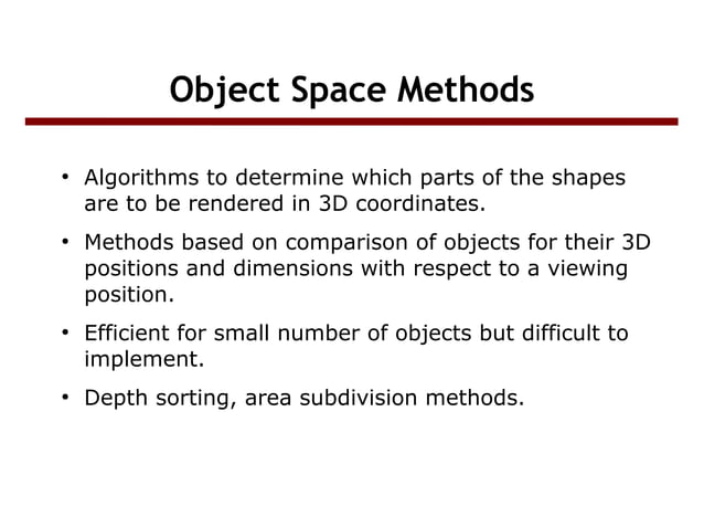 hidden surface elimination using z buffer algorithm