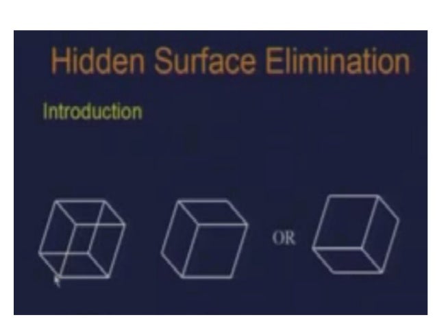 hidden surface elimination using z buffer algorithm