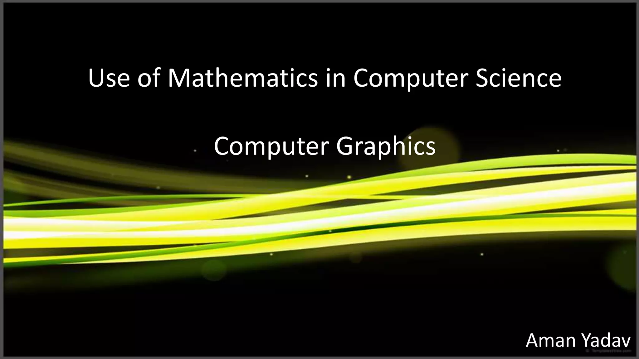 Computer graphics | PPT