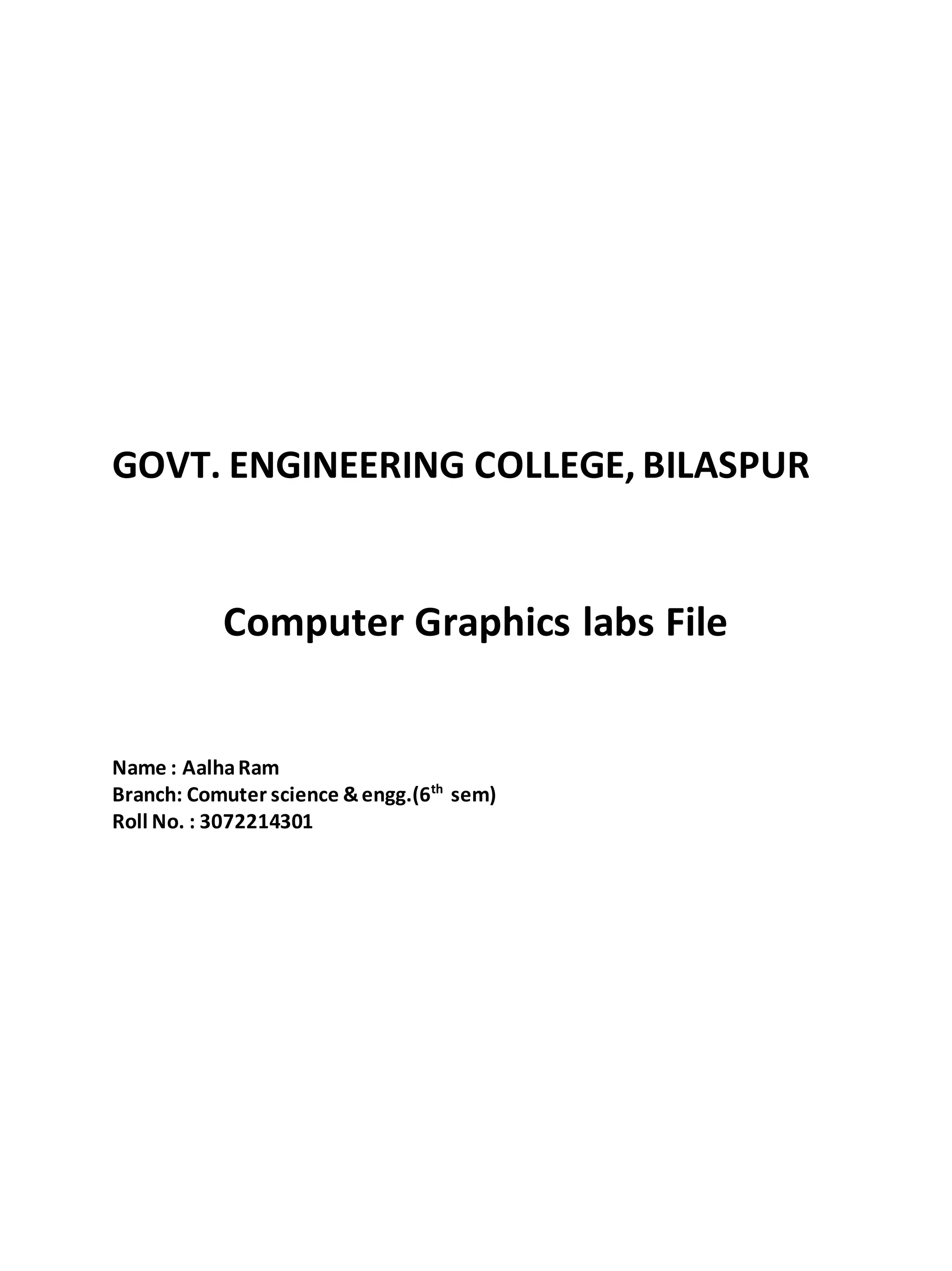 Computer graphics | PDF