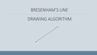 Computer graphics - bresenham line drawing algorithm | PPT