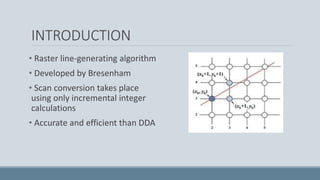 Computer graphics - bresenham line drawing algorithm | PPT
