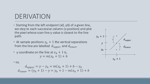 Bresenham Line Drawing Algorithm Doc : Computer graphics bresenham line drawing algorithm