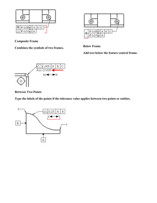 Composite Feature Control Frame Practical Examples Computer graphics | PDF