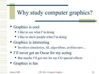 Computer graphics | PPT