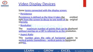 Computer Monitor Image Persistence Computer Graphics for engineering students.pptx