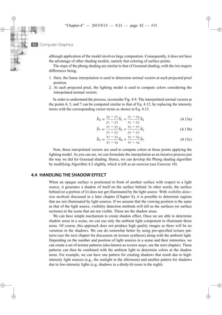 Phone Shading Algorithm Computer Graphics - complete theory concepts | PDF