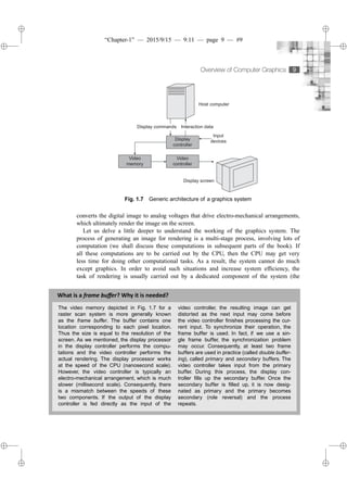 Discuss Raphics Computer Graphics - complete theory concepts | PDF