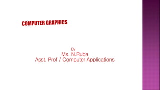 By
Ms. N.Ruba
Asst. Prof / Computer Applications
 
