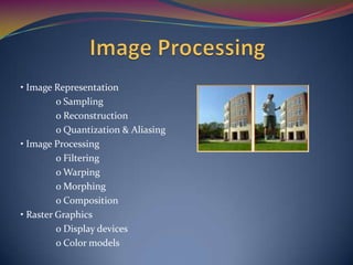 Sampling In Computer Graphics Introduction to Computer graphics | PPTX