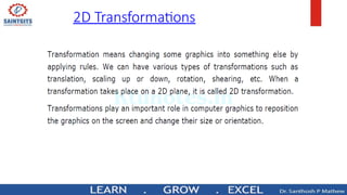 2D Transformations
 