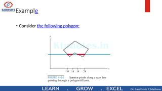 Example
• Consider the following polygon:
 
