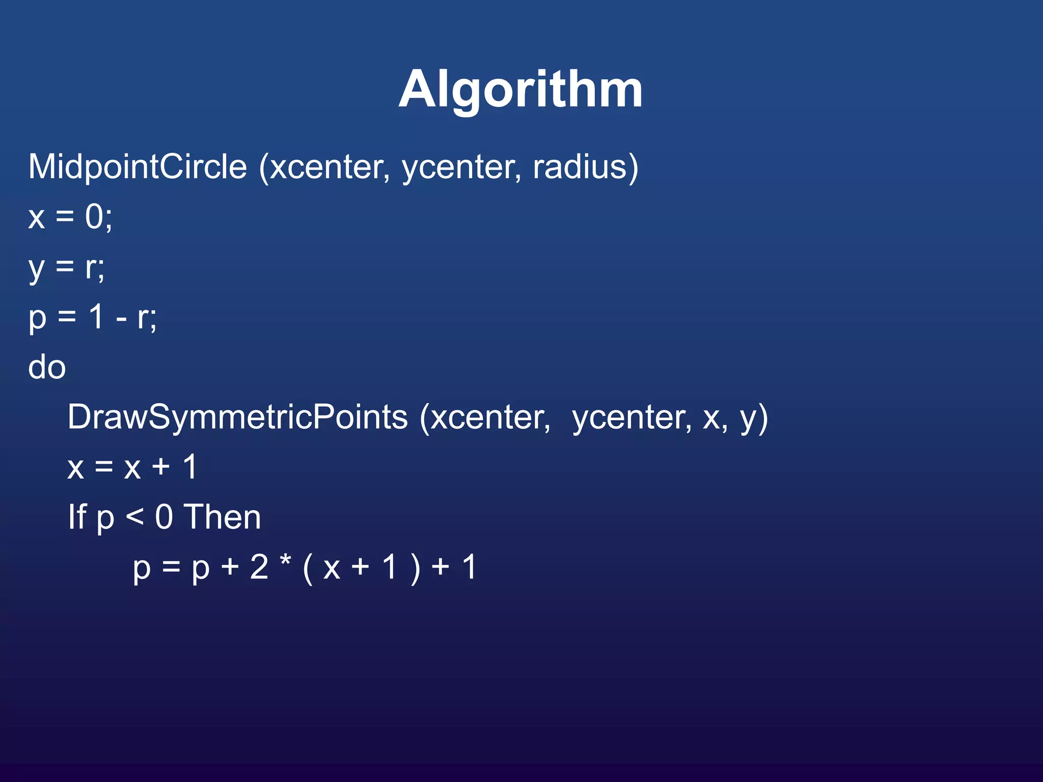 Computer_Graphics_circle_drawing_techniq.ppt | Drawing and Sketching ...