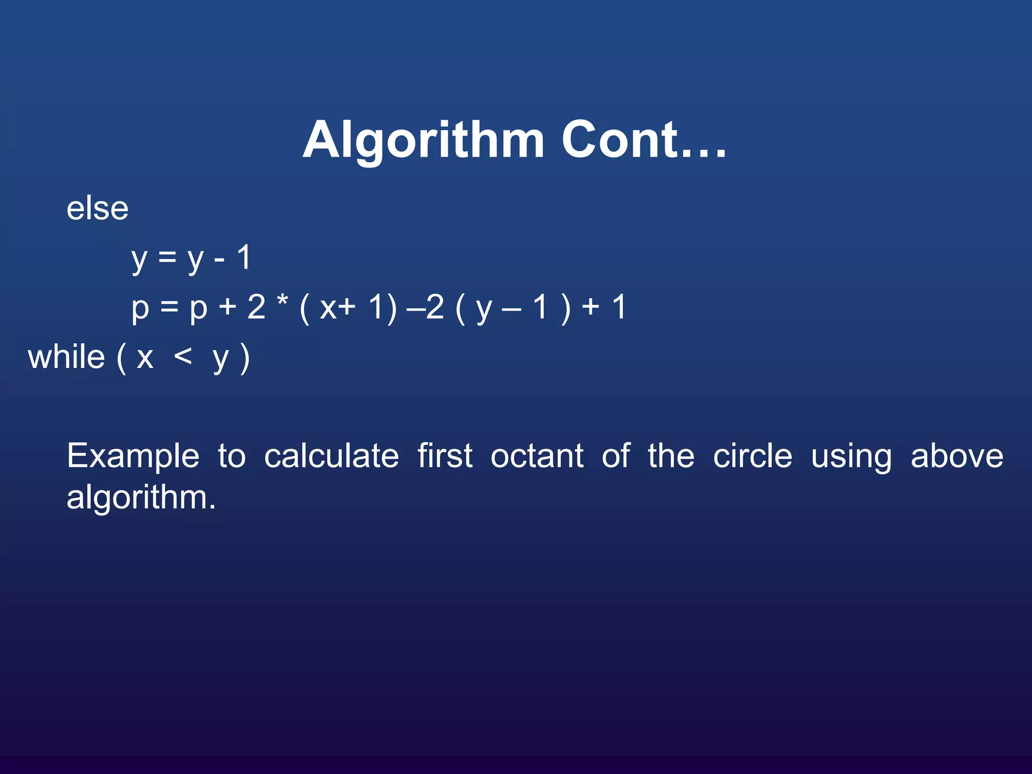 Computer_Graphics_circle_drawing_techniq.ppt | Drawing and Sketching ...