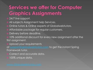 Computer graphics homework help | PPT