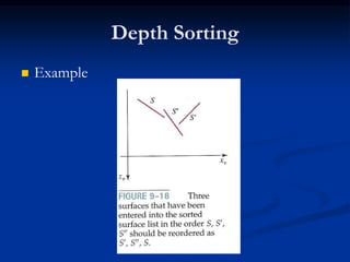 Depth Sorting
 Example
 