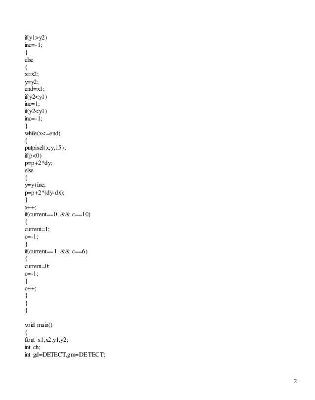 computer graphics lab file c programs cx debate format