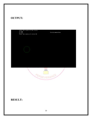 13
OUTPUT:
RESULT:
 