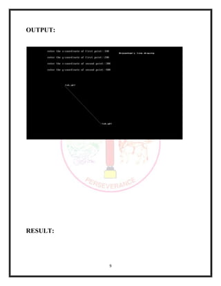 9
OUTPUT:
RESULT:
 