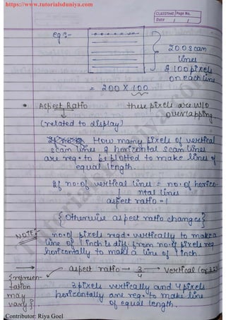 Computer graphics notes tutorials duniya | PDF