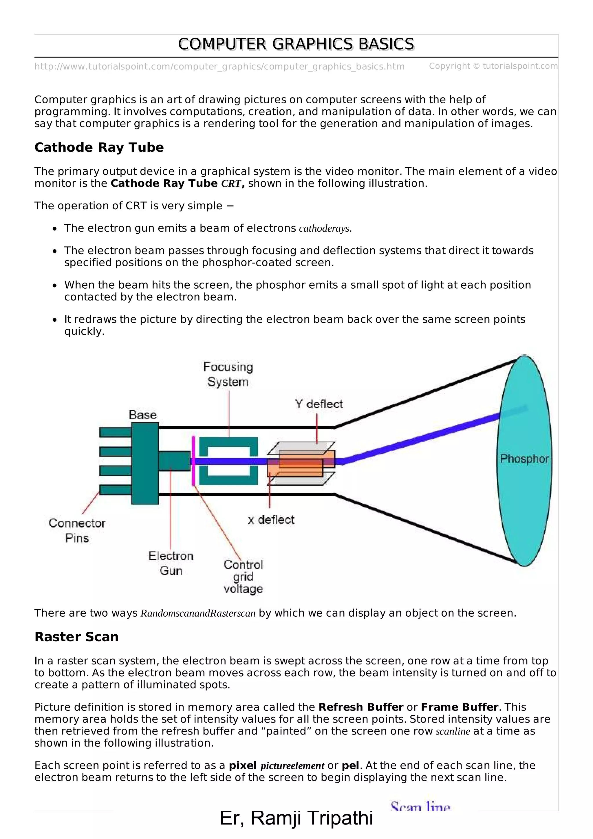 Computer graphics notes watermark | PDF