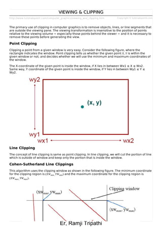 Computer graphics notes watermark | PDF