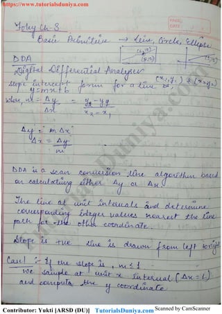 Scanned by CamScanner
TutorialsD
uniya.com
https://www.tutorialsduniya.com
Contributor: Yukti [ARSD (DU)] TutorialsDuniya.com
 