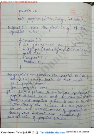 Scanned by CamScanner
TutorialsD
uniya.com
https://www.tutorialsduniya.com
Contributor: Yukti [ARSD (DU)] TutorialsDuniya.com
 