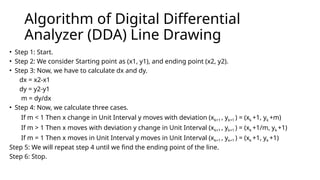 Computer Graphics PPT2.pptx (DDA (Digital Differential Analyzer) Line ...