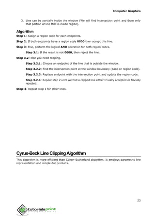 computer_graphics_tutorial for CG Enginnering Subject | PDF