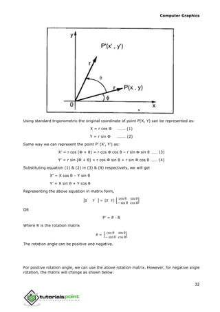 computer_graphics_tutorial for CG Enginnering Subject | PDF