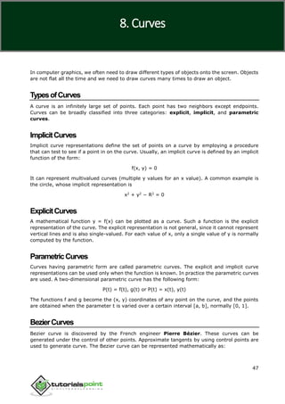 computer_graphics_tutorial for CG Enginnering Subject | PDF