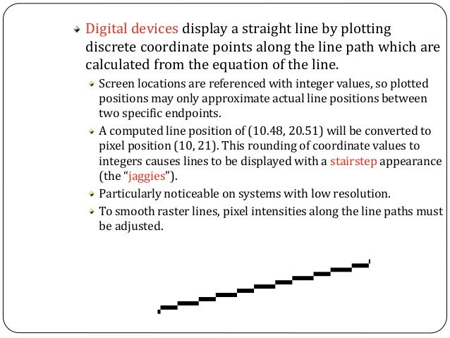 Bresenham Line Drawing Algorithm Theory : Computer graphics bresenham s line drawing algorithm