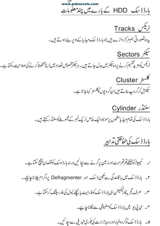 Computer guide book (urdu) | PDF