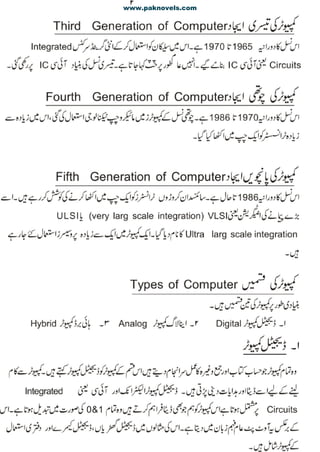 Computer guide book (urdu) | PDF