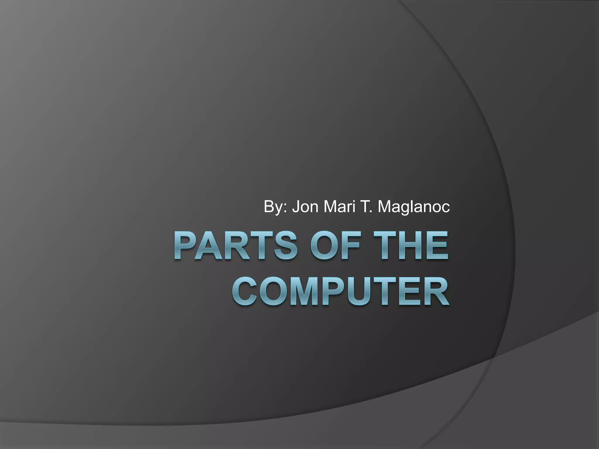 Computer Hardware | PPT