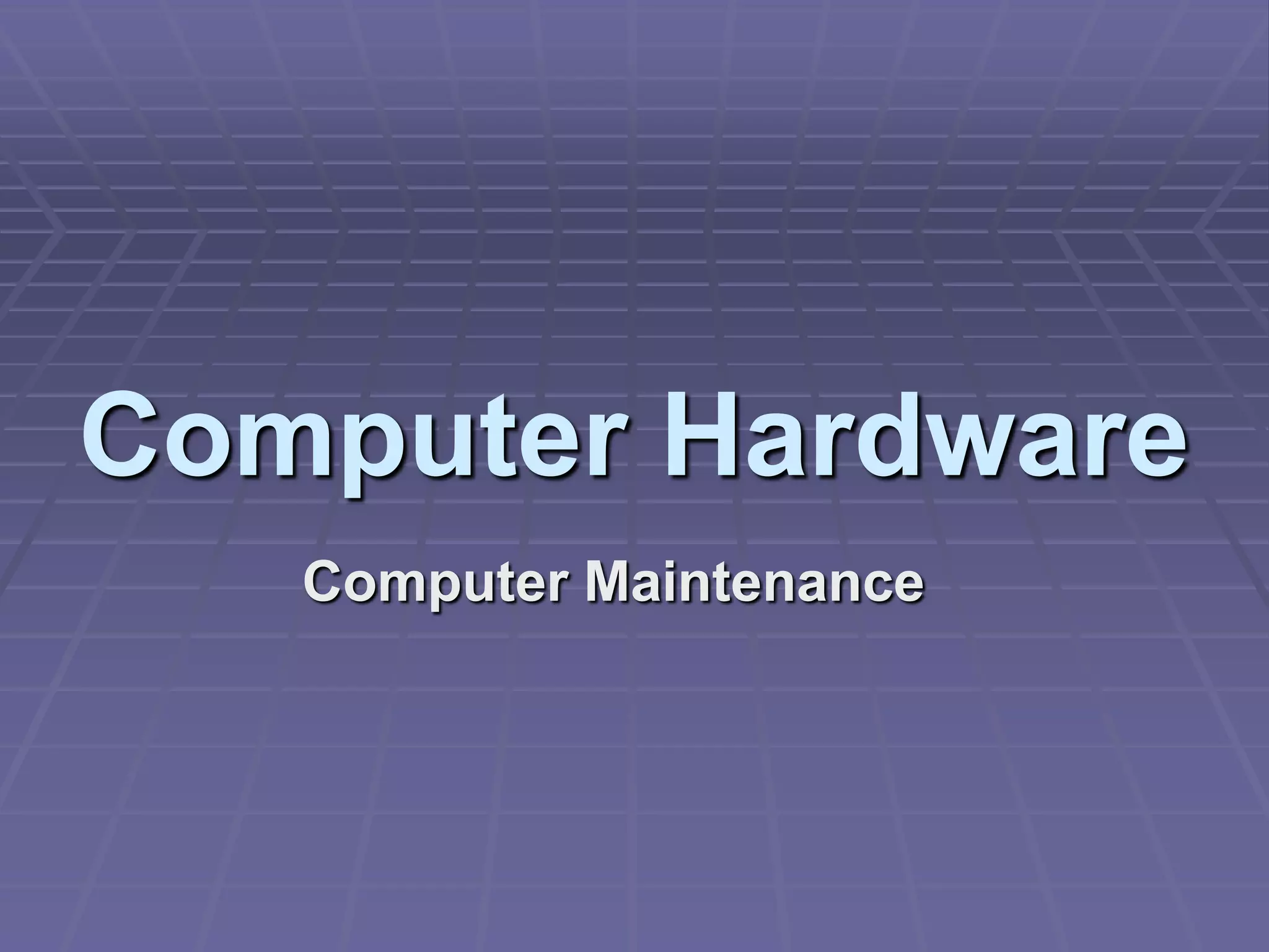 Computer hardware | PPT