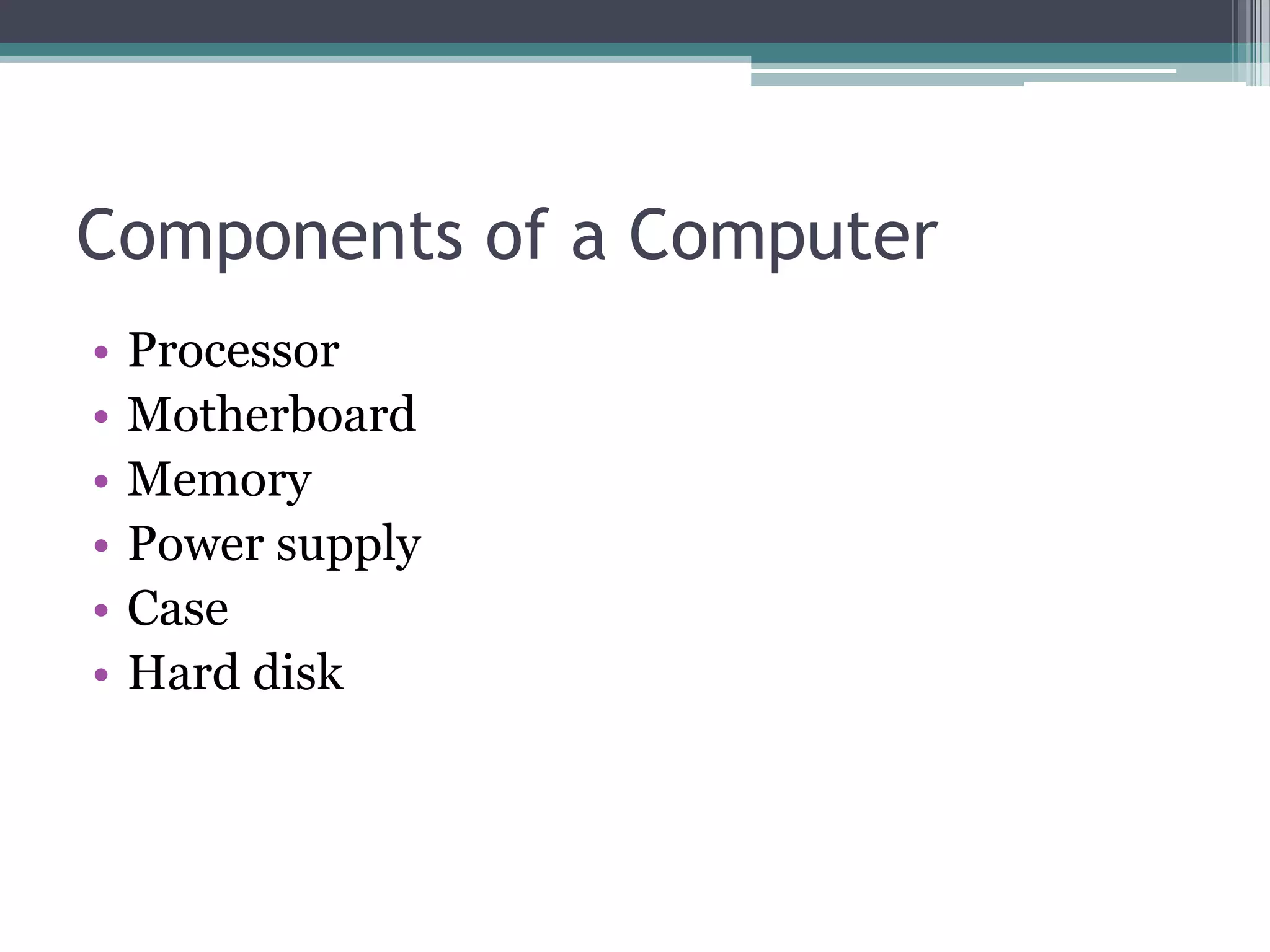 Computer hardware | PPT