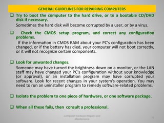 COMPUTER HARDWARE AND MAINTENANCE FOR DESKTOP | PDF