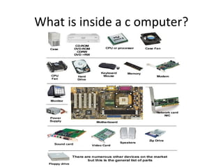What is inside a c omputer?