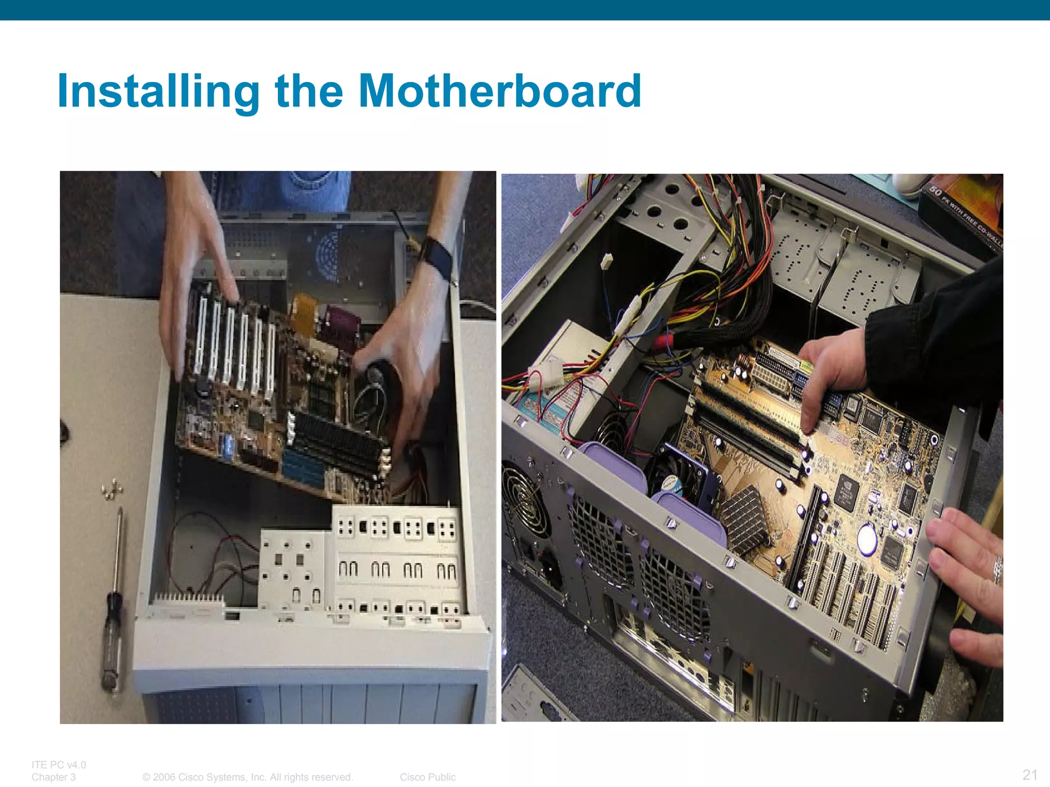 Installing the Motherboard 