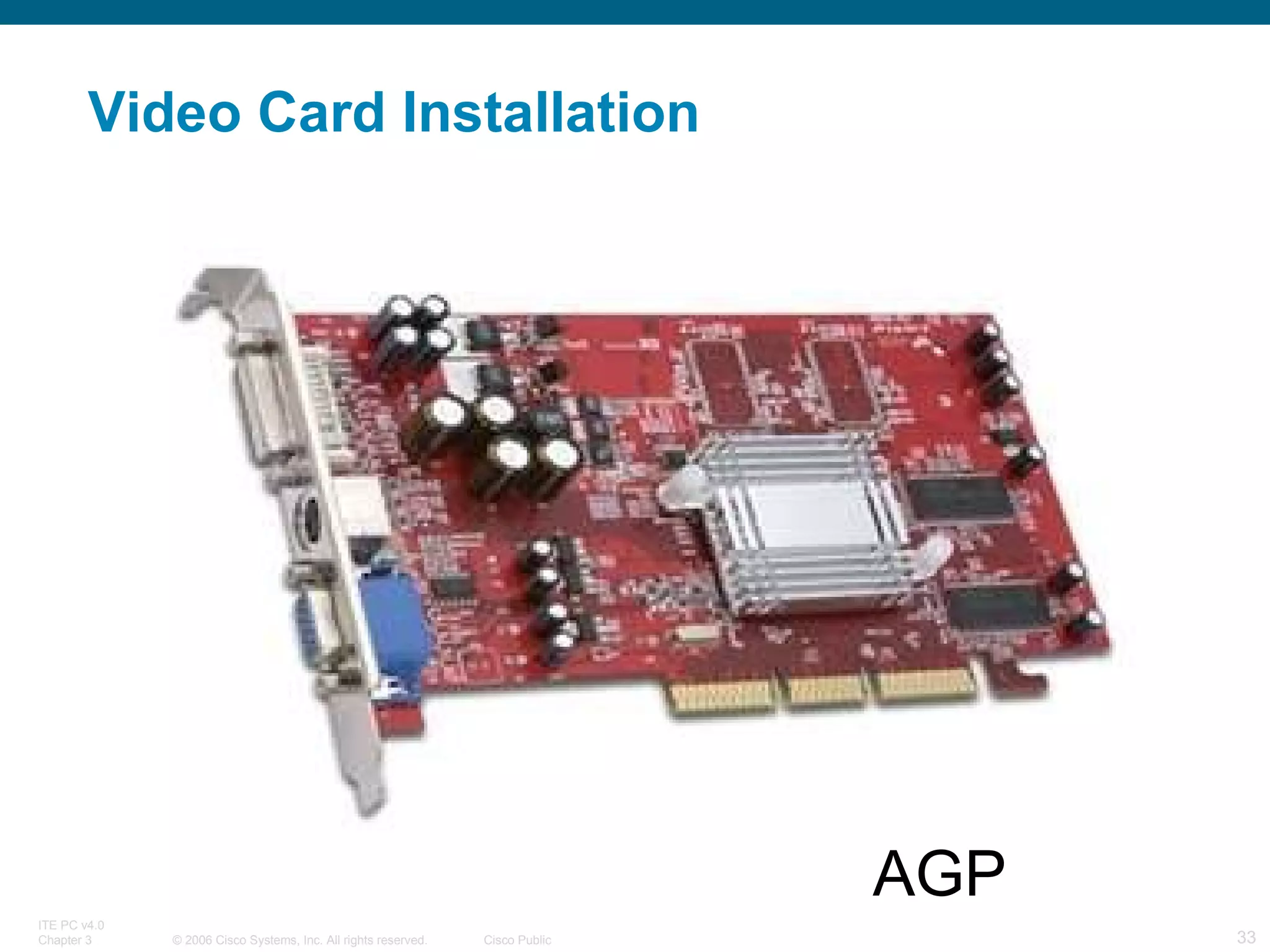 Video Card Installation AGP 